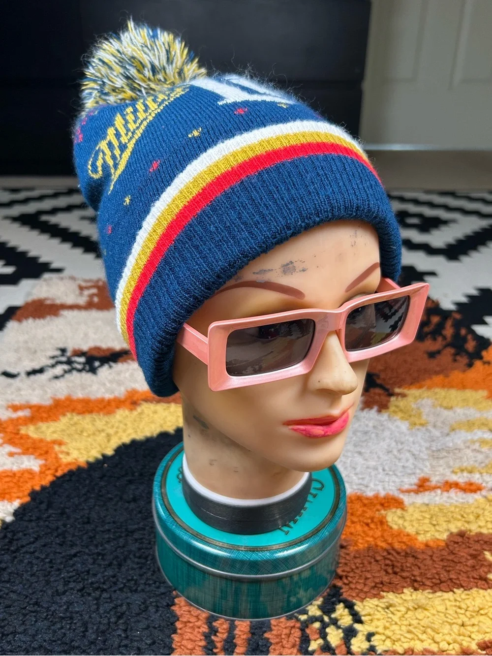 MILLER LITERALLY, pom pom beanie!!